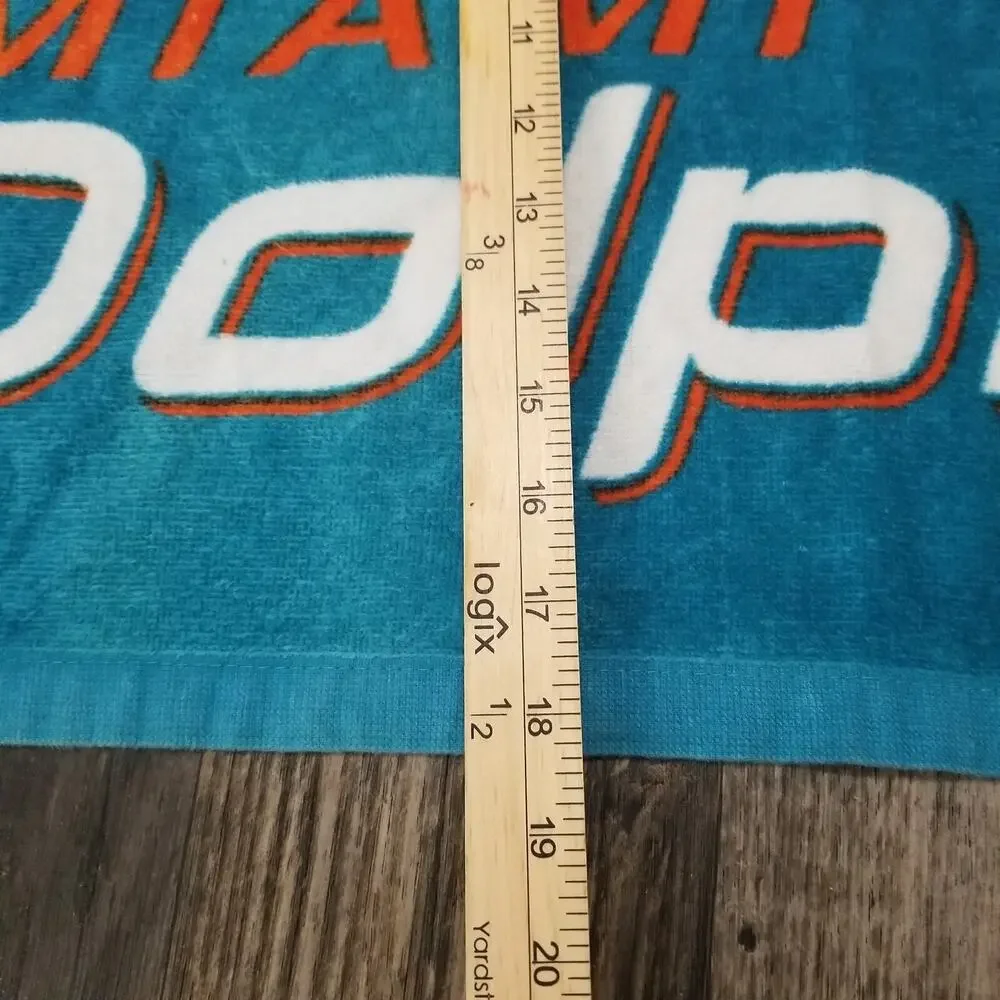Vintage NFL Miami Dolphins Bath Towel Beach Pool Towel 53x28